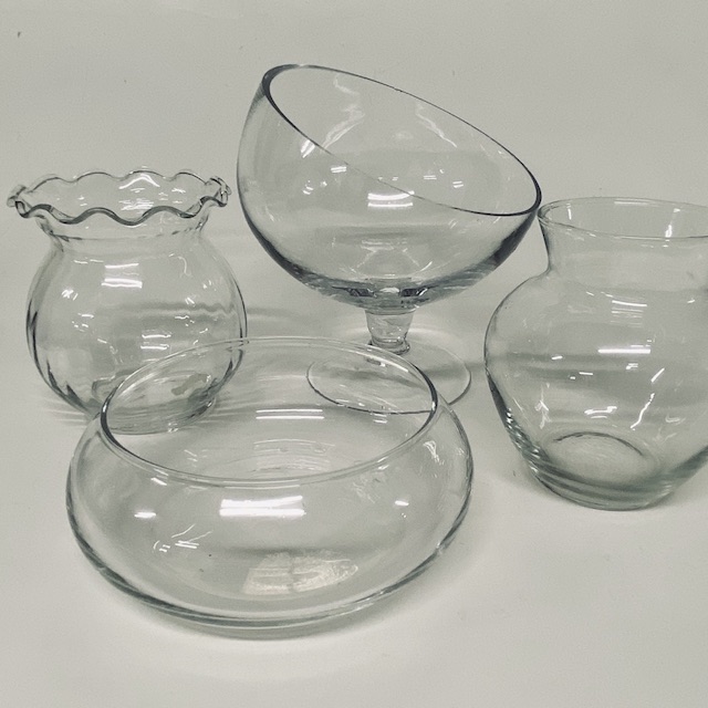 VASE, Glass - Assorted (Small)